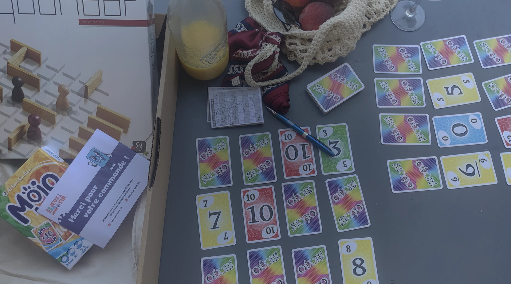 Jeux de société Skyjo et autres - Location de jeux de société